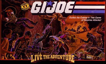 G.I Joe - Live the Adventure Board Game - Vintage 1986