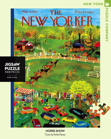 The New Yorker 1000 Piece Jigsaw Puzzle - Horse Show