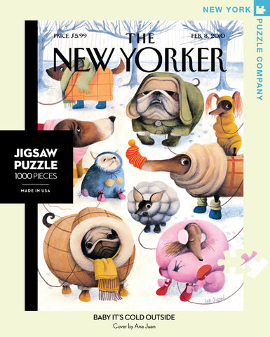 The New Yorker 1000 Piece Jigsaw Puzzle - Baby It's Cold Outside